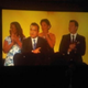 A screen in the Henry B. Gonzalez Convention Center in San Antonio shows Mekahlo Medina addressing members of the National Association of Hispanic Journalists after his election as president. Behind him are other elected board members: Ivette Davila-Richards (left), Rebecca Aguilar and Ken Molestina.
Richard Prince
